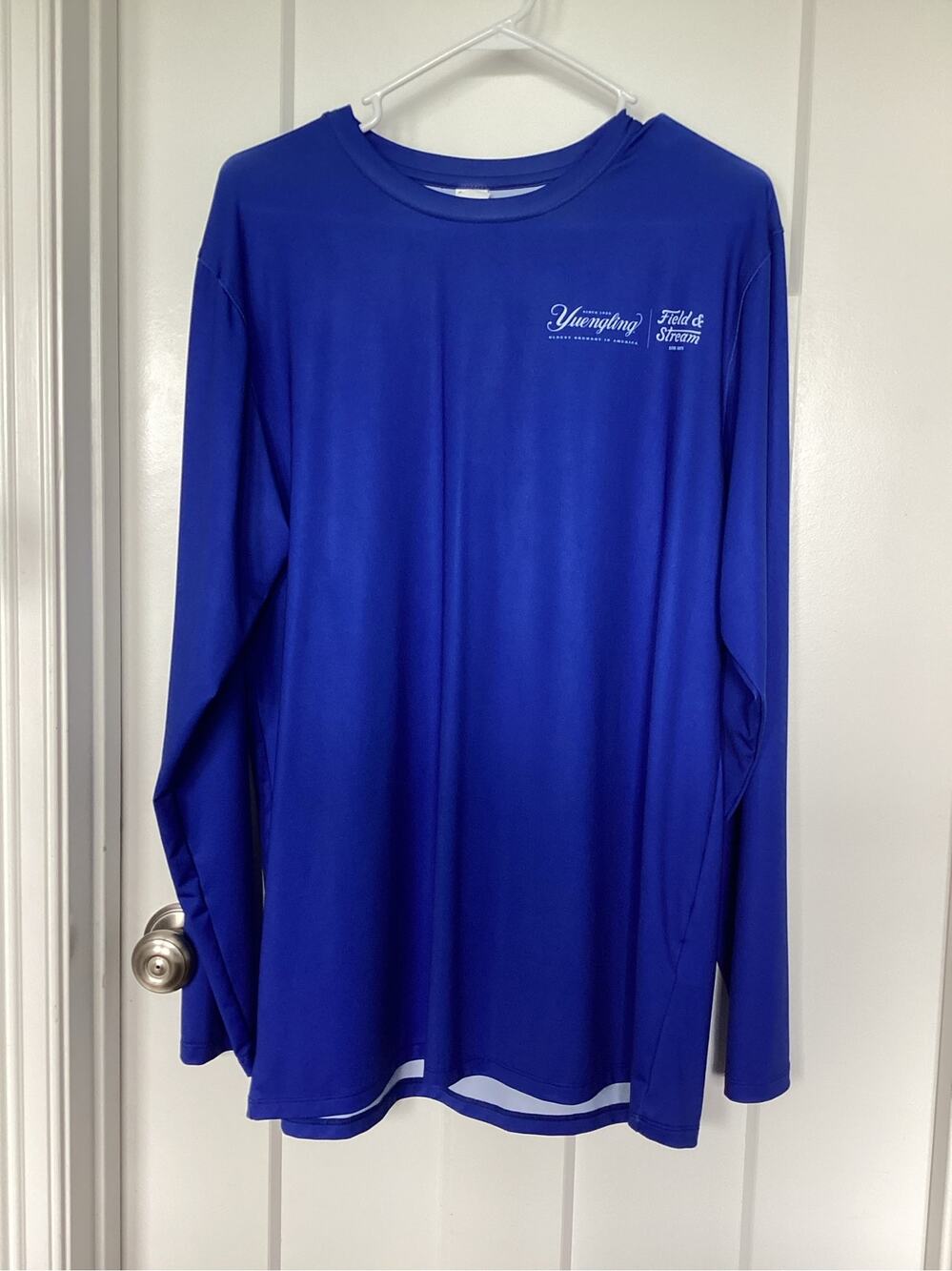 Yuengling Field & Stream Blue upf sun protection Shirt Men's Size Large